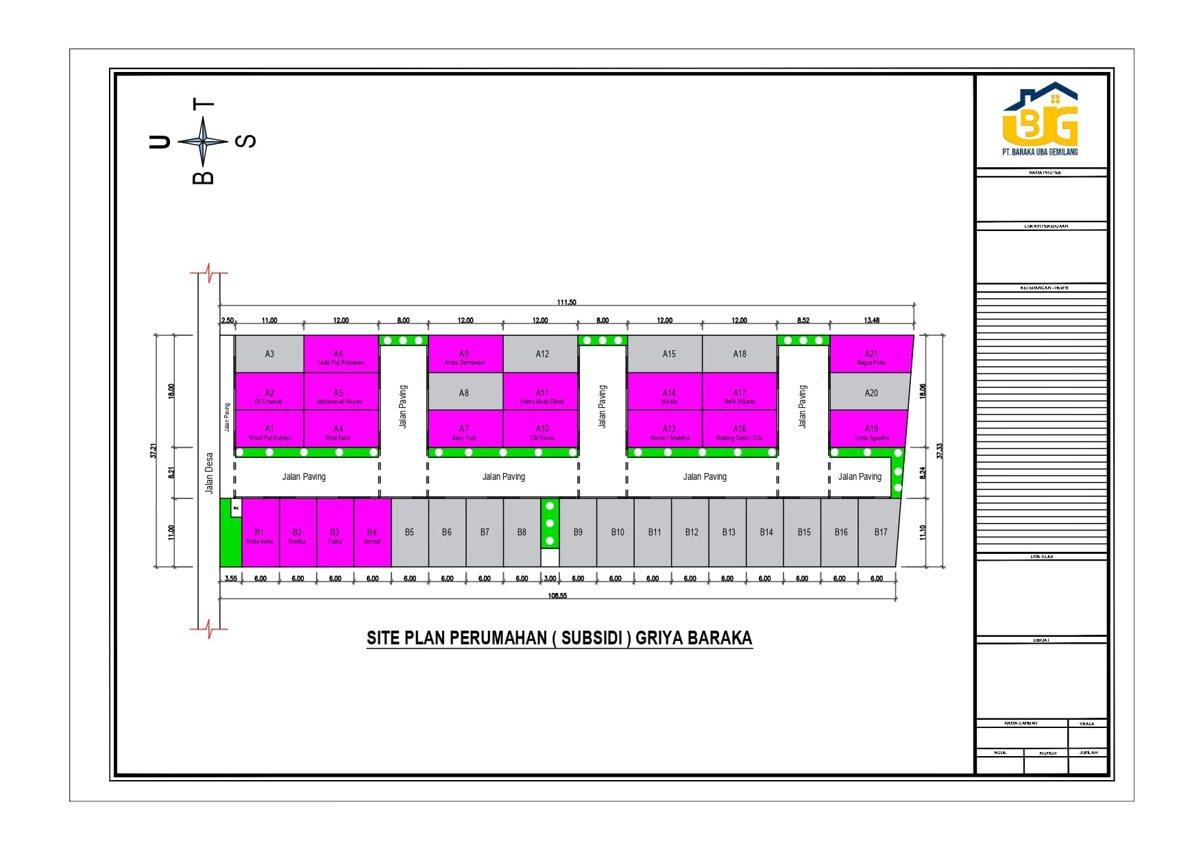 Site Plan Subsidi